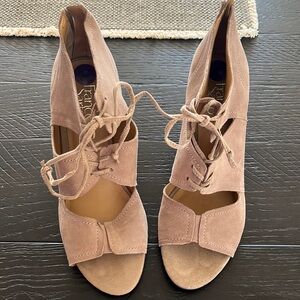 Franco Sarto suede heeled sandals